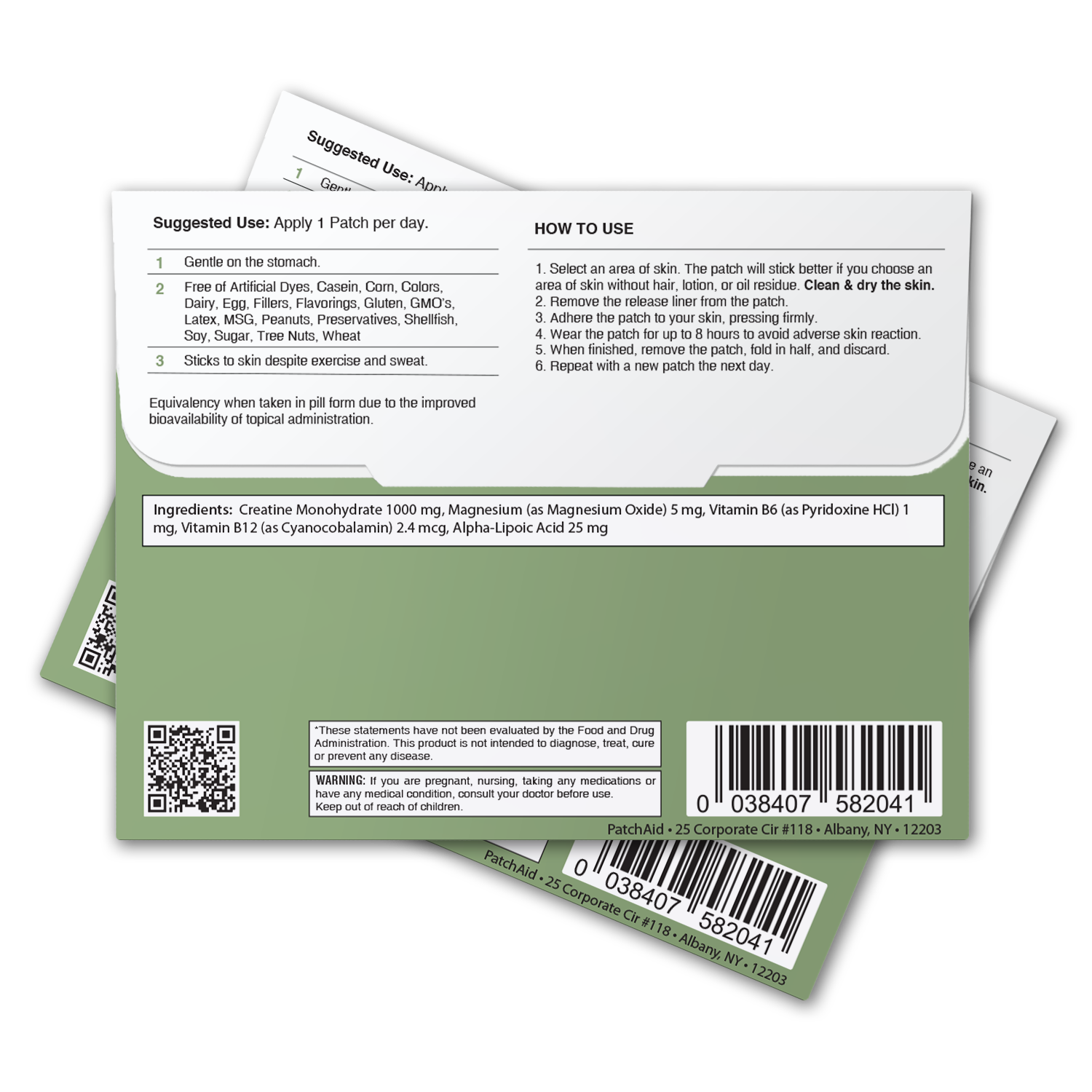 Creatine Monohydrate Patch by PatchAid