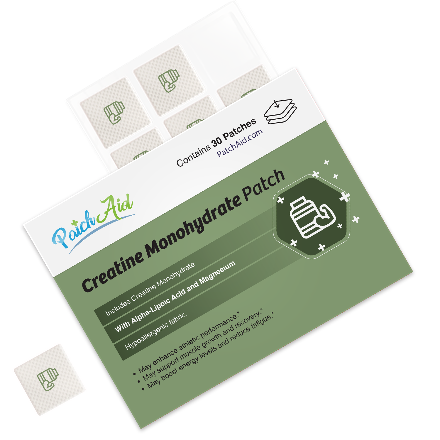Creatine Monohydrate Patch by PatchAid